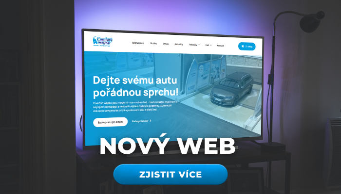 Aktuality Comfort Wapka - novinky z našich mycích center 