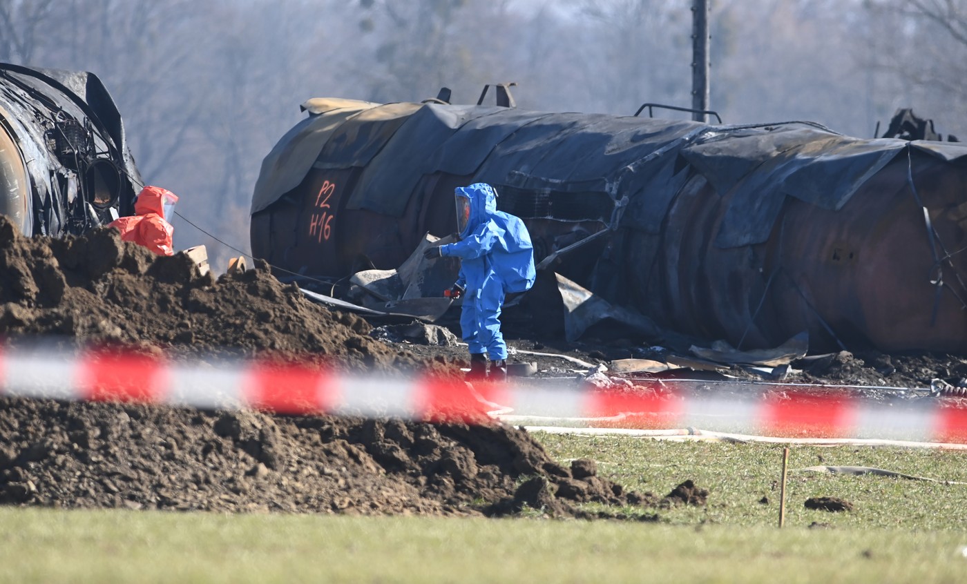 Hasičským zásahem roku 2025 byla likvidace následků havárie vlaku s benzenem