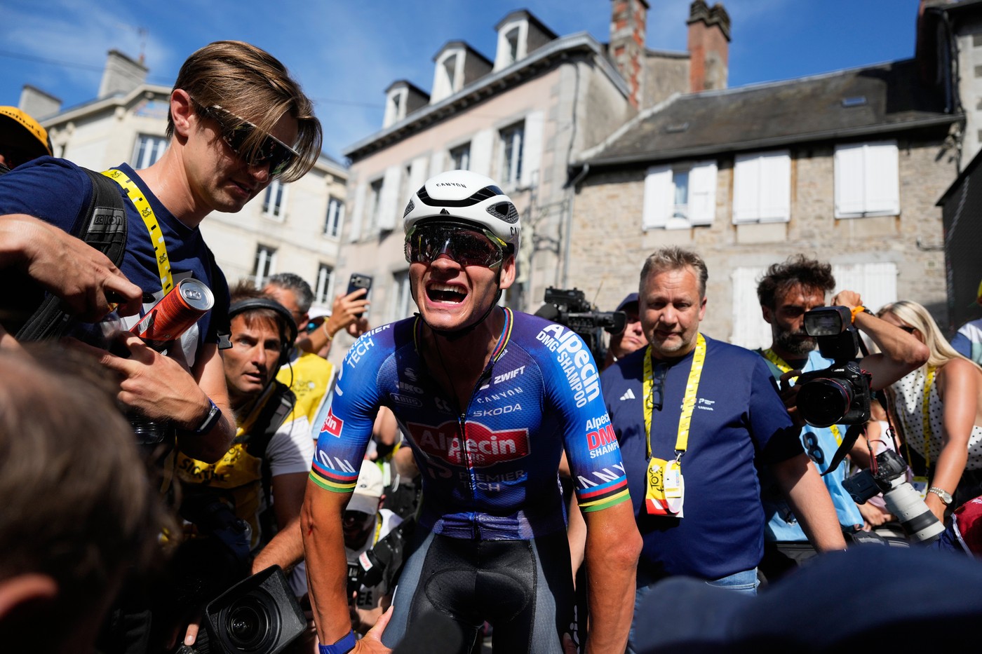 Van der Poel si v úniku dojel pro etapové vítězství na Tour de France