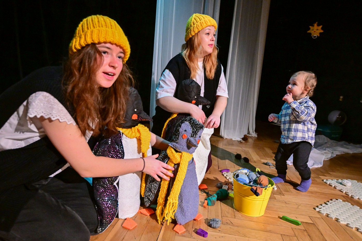 V brněnském Divadle Polárka začal festival pro batolata tučňáčí mimidílnou