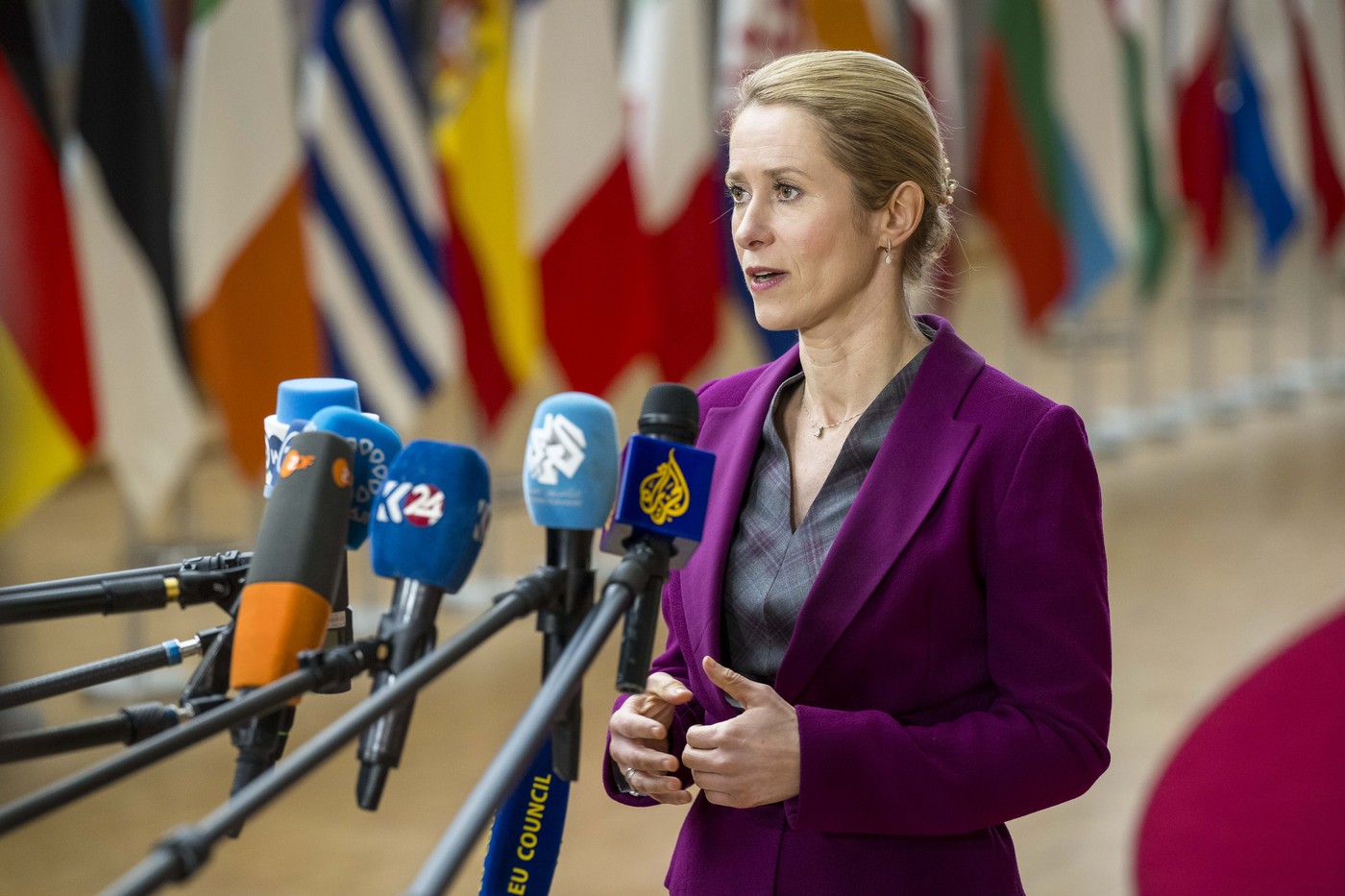 V oblasti vojenských inovací se od Ukrajiny můžeme učit, řekla Kallasová