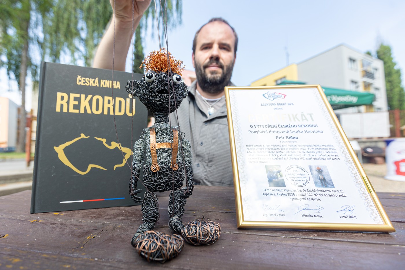 Pelhřimovské muzeum vystaví první plně pohyblivou drátenickou loutku Hurvínka
