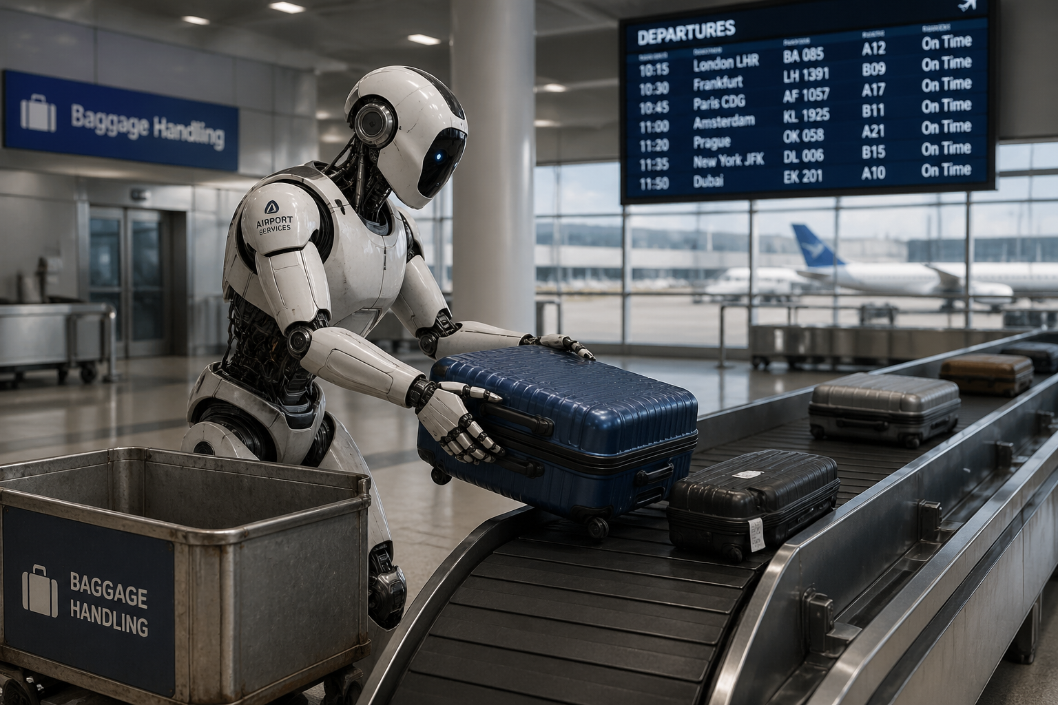 Kdo naloží váš kufr? Na tokijském letišti to možná brzy bude robot