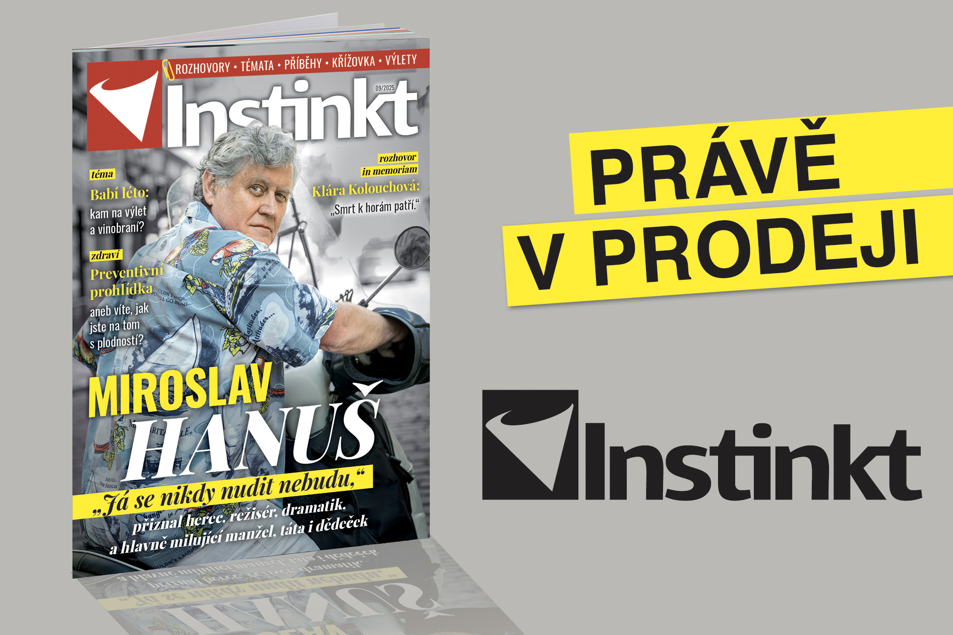 Nové vydání časopisu Instinkt č. 9/2025: Nejnovější rozhovory, příběhy a témata čekají na vás