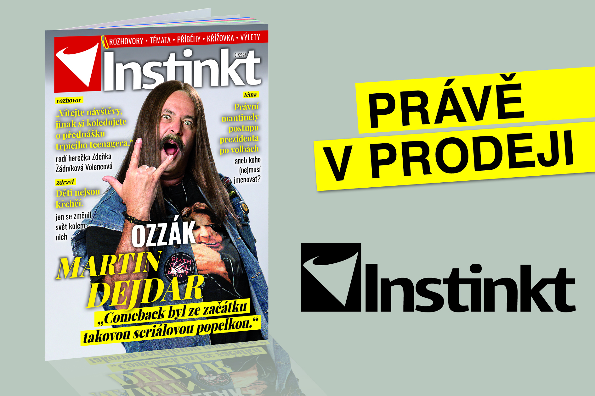 Nové vydání časopisu Instinkt č. 1/2026: Nejnovější rozhovory, příběhy a témata čekají na vás